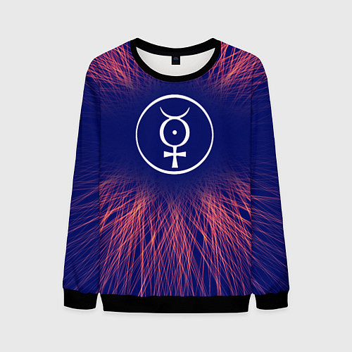 Мужской свитшот Marilyn Manson red energy / 3D-Черный – фото 1