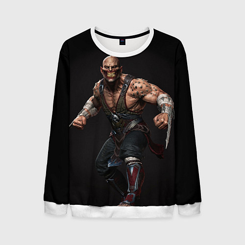 Мужской свитшот Mortal kombat - baraka / 3D-Белый – фото 1