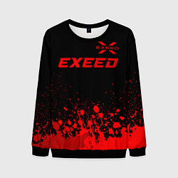 Мужской свитшот Exeed - red gradient посередине