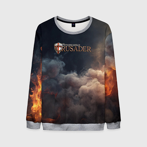 Мужской свитшот Stronghold Crusader logo / 3D-Меланж – фото 1