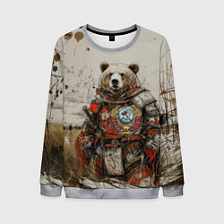 Мужской свитшот Русский медведь в поле