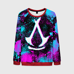 Свитшот мужской Assassins creed shadows - neon color, цвет: 3D-красный