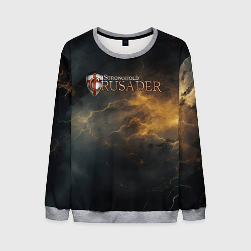 Мужской свитшот Stronghold сrusader гроза крестоносцев / 3D-Меланж – фото 1