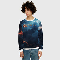 Свитшот мужской Stronghold сrusader крестоносец бури, цвет: 3D-белый — фото 2