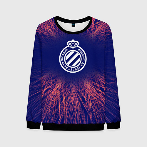 Мужской свитшот Club Brugge red energy / 3D-Черный – фото 1