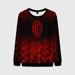 Свитшот мужской AC Milan red poly, цвет: 3D-черный