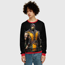 Свитшот мужской Mortal kombat - Scorpion, цвет: 3D-красный — фото 2