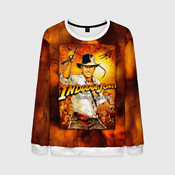 Свитшот мужской Indiana Jones and the Great Circle, цвет: 3D-белый
