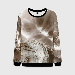 Свитшот мужской Песок и вода, цвет: 3D-черный