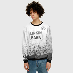 Свитшот мужской Linkin Park 2024 - white gradient посередине, цвет: 3D-черный — фото 2