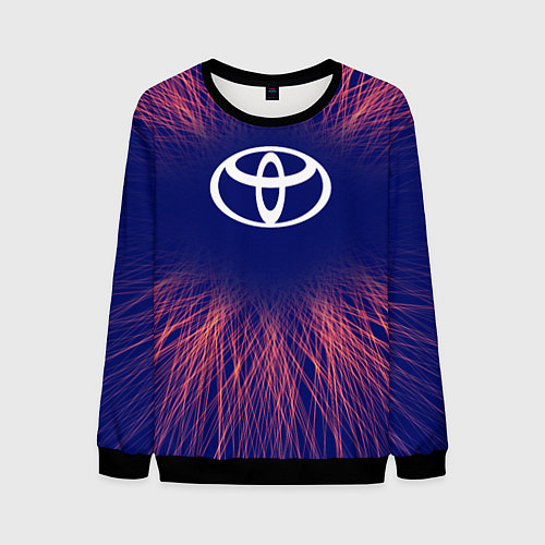 Мужской свитшот Toyota red energy / 3D-Черный – фото 1
