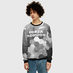Свитшот мужской Forza Horizon - grey gradient посередине, цвет: 3D-черный — фото 2
