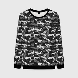 Мужской свитшот Серая пиксельная текстура