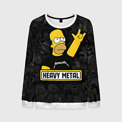 Мужской свитшот Heavy metal Гомер симпсон