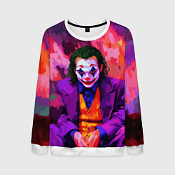 Мужской свитшот Джокер рисунок красками