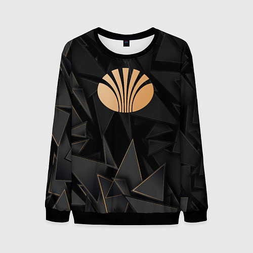 Мужской свитшот Daewoo golden poly / 3D-Черный – фото 1