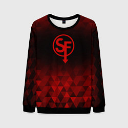 Свитшот мужской Sally Face red poly, цвет: 3D-черный