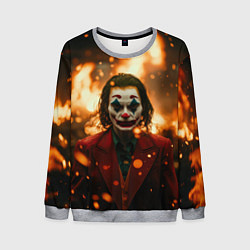 Мужской свитшот Джокер огонь и искры