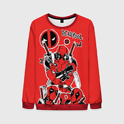 Свитшот мужской Такой разный Дэдпул, цвет: 3D-красный