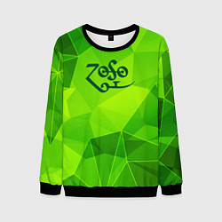 Мужской свитшот Led Zeppelin green poly