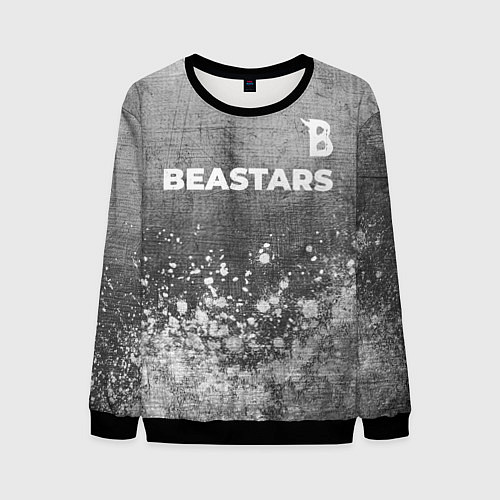 Мужской свитшот Beastars - grey gradient посередине / 3D-Черный – фото 1