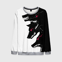 Свитшот мужской Волки, цвет: 3D-меланж