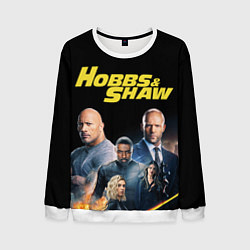 Свитшот мужской Hobbs & Shaw, цвет: 3D-белый