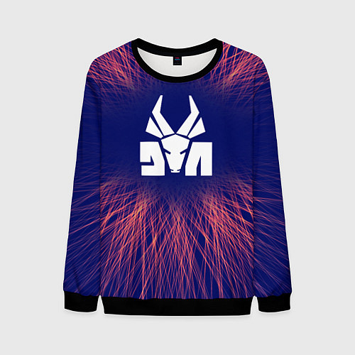 Мужской свитшот Die Antwoord red energy / 3D-Черный – фото 1