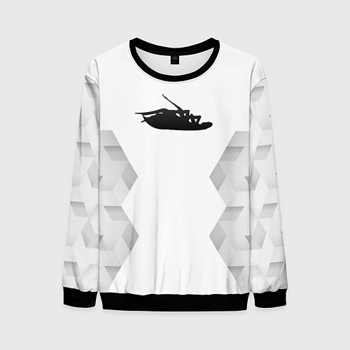 Мужской свитшот Papa Roach white poly / 3D-Черный – фото 1