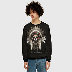 Свитшот мужской Cherokee Indian, цвет: 3D-черный — фото 2