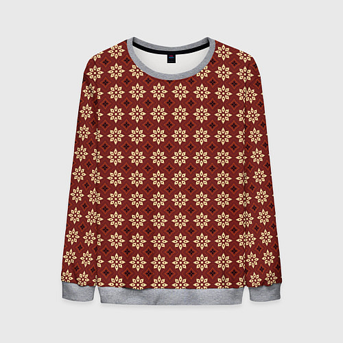 Мужской свитшот Пряный анис / 3D-Меланж – фото 1