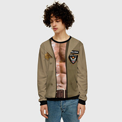 Свитшот мужской Костюм полицейского шерифа из GTA, цвет: 3D-черный — фото 2