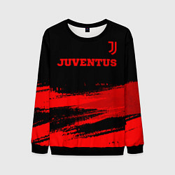 Свитшот мужской Juventus - red gradient посередине, цвет: 3D-черный