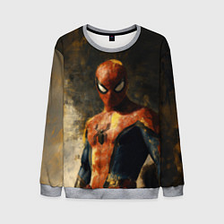 Мужской свитшот Человек-паук портрет