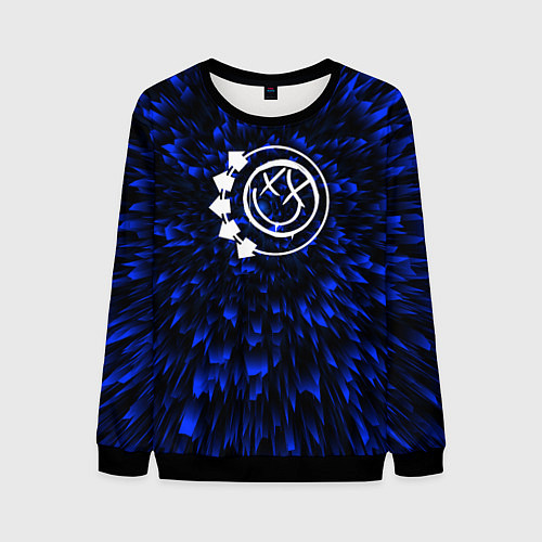 Мужской свитшот Blink 182 blue energy / 3D-Черный – фото 1