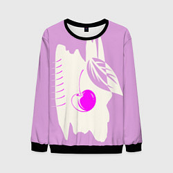 Свитшот мужской Вишневый коллаж, цвет: 3D-черный