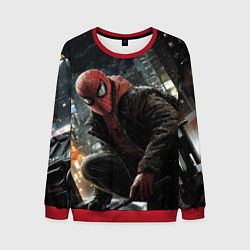 Мужской свитшот Человек-паук и поздняя ночь
