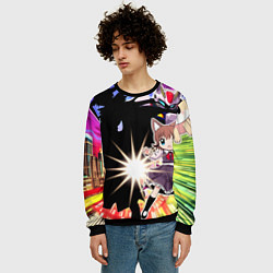 Свитшот мужской Фанату аниме, цвет: 3D-черный — фото 2