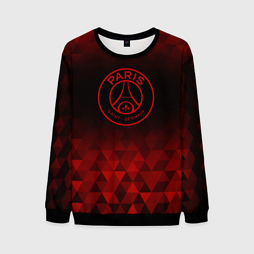 Мужской свитшот PSG red poly / 3D-Черный – фото 1