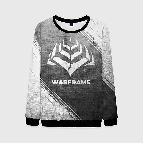 Мужской свитшот Warframe - grey gradient / 3D-Черный – фото 1