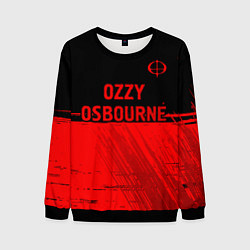Мужской свитшот Ozzy Osbourne - red gradient посередине