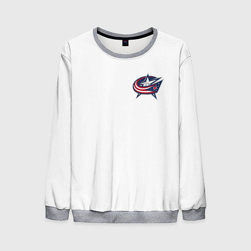 Мужской свитшот Columbus blue jackets - Sergey Bobrovsky / 3D-Меланж – фото 1