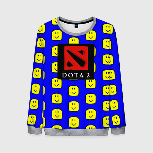 Мужской свитшот Dota smile pattern / 3D-Меланж – фото 1