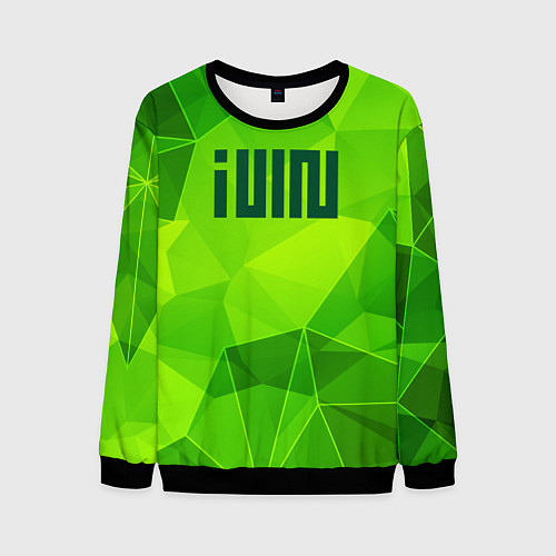 Мужской свитшот Gidle green poly / 3D-Черный – фото 1