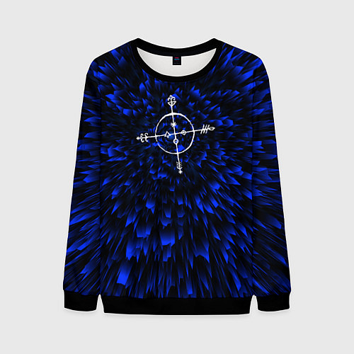 Мужской свитшот Megadeth blue energy / 3D-Черный – фото 1
