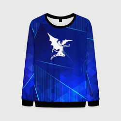 Свитшот мужской Black Sabbath blue poly, цвет: 3D-черный