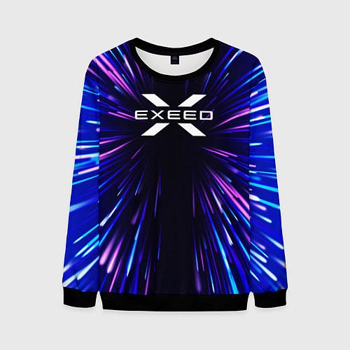 Мужской свитшот Exeed neon energy / 3D-Черный – фото 1