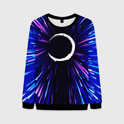 Мужской свитшот Demon Slayer neon energy / 3D-Черный – фото 1