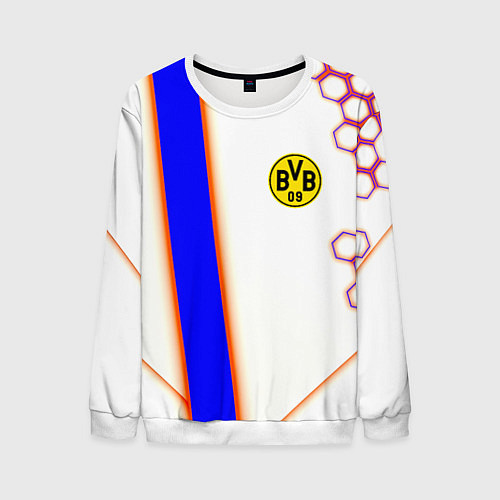 Мужской свитшот Borussia geometry sport / 3D-Белый – фото 1