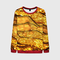 Мужской свитшот Золотая текстура с блестками